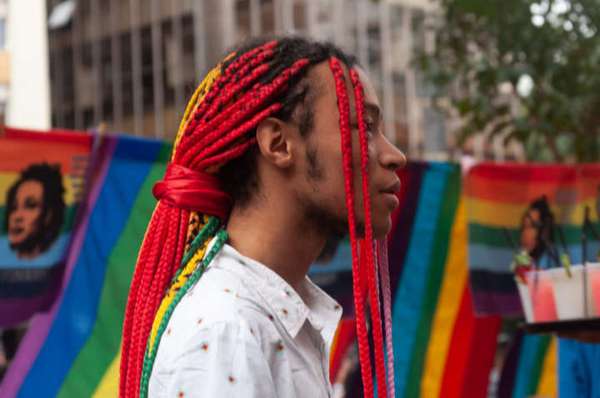 Parada LGBT na avenida Paulista 