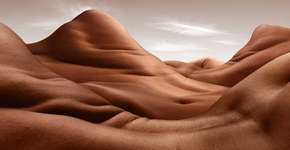 Fotógrafo produz paisagens feitas pela junção de corpos humanos