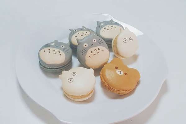 Doces japoneses: macarrons Ghibli