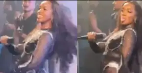 Iza faz dancinha enquanto plateia se manifesta: ‘Ei Bolsonaro, vai tomar no c*’