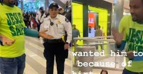 Shopping ameaça expulsar homem que usava camiseta com frase ‘Jesus salva’