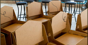 Móveis de papelão para uma decoração sustentável