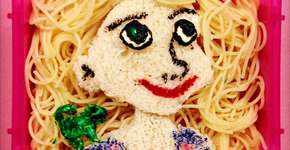 Pai cria desenhos com alimentos saudáveis nas marmitas da filha