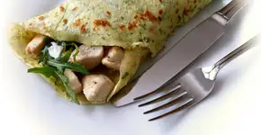 Crepe de tapioca prático e versátil