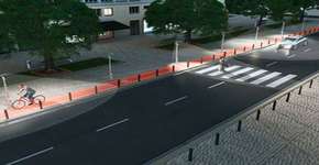 Sistema de iluminação reconhece a presença de ciclistas e pedestres