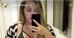 Ex-BBB Paulinha ‘engorda’ 9 quilos e posa de biquíni