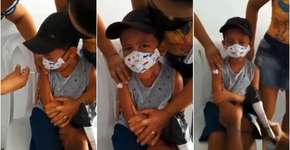 Menino grita ‘Fora, Bolsonaro’ em vacinação e viraliza