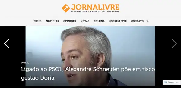 Algumas das noticias falsas disseminadas pelo JornaLivre