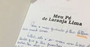 Livro achado em ônibus com dedicatória de mãe para filho viraliza