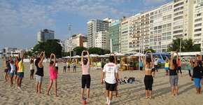 Academia de graça nas praias