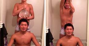 Brincadeira com camisinha cheia de água não dá muito certo