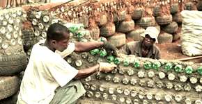 No Malawi, um centro comunitário autossuficiente está sendo construído com lixo