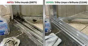 Como limpar a sujeira preta do trilho inferior do box de forma definitiva usando produtos fáceis de encontrar