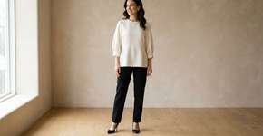 A blusa com manga estratégica que disfarça braços e deixa o look mais sofisticado