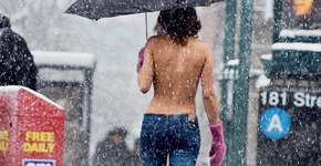 Contra tabu, 80 mulheres são fotografadas de topless em Nova York