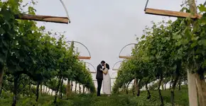 Hotel entre vinhedos no PR vira destino de casamentos