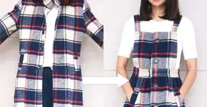 Mulher transforma roupas velhas em peças modernas e estilosas