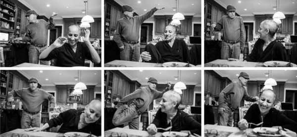 Casal não abriu mão do bom humor