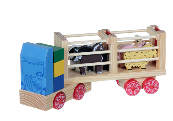 Carreta de animais de fazenda vendida na loja (Foto: Tok & Stok)