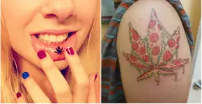 17 tatuagens inusitadas de uma galera que curte maconha