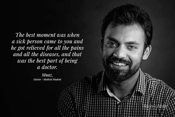 Muaz, médico e estudante de medicina: 