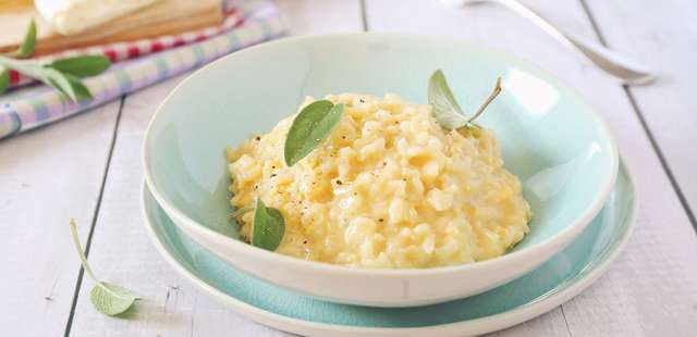 Risoto de alho-poró delicioso