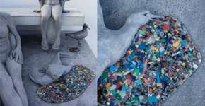 Plasticídio: escultura em Londres alerta sobre lixo nos oceanos