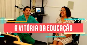 Gari defende TCC vestido com uniforme de trabalho