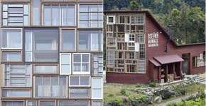 Feita de material reciclável, casa utiliza métodos antigos para reduzir uso de energia