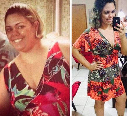 A ex-obesa mudou radicalmente de vida
