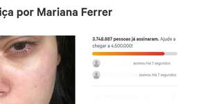 Saiba como assinar petição por justiça a Mari Ferrer