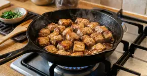 Técnica para fritar carne de porco sem espirrar óleo: um método simples que realmente funciona