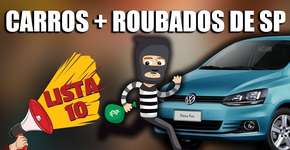 10 carros mais roubados na cidade de São Paulo