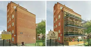 Arquiteto projeta horta orgânica vertical em paredes cegas