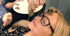 Ex-Spice Girls experimenta tratamento de pele com caracóis vivos