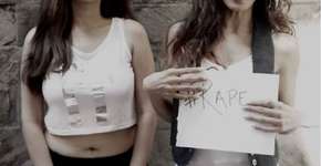 Jovens indianas compartilham vídeo de rap contra o estupro