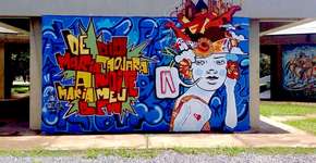 Colorindo muros: grafiteiro Badu 78 realiza oficina ao ar livre em Rondonópolis