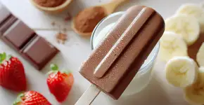 Como fazer picolés de chocolate mais saudáveis ​​para seus filhos