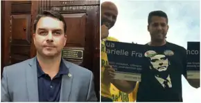 Flavio Bolsonaro justifica destruição da placa de Marielle Franco