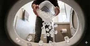 Jogar gelo no vaso sanitário uma vez por semana: o truque simples que muitos estão usando e você ainda ignora