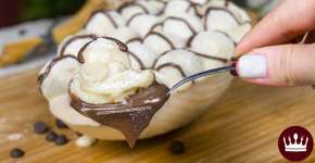 Ovo de Páscoa de Colher: sabor leite em pó com creme de avelã