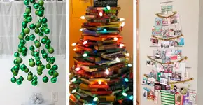 10 árvores de Natal diferentes que você pode fazer em casa