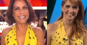 Thalita Rebouças e Poliana Abritta repetem vestido na Globo