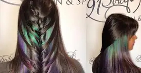 ‘Geode hair’ é a nova tendência de cabelos coloridos; conheça