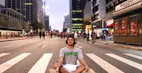 Projeto leva meditação para avenidas e estações de metrô de SP