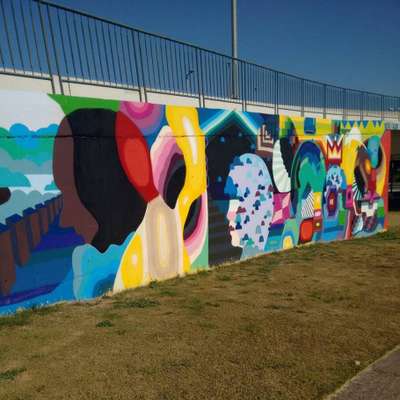 Graffiti na Avenida Antônio Carlos, clicado por @welderpierre