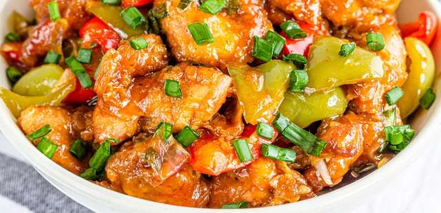 Frango xadrez rápido e delicioso!