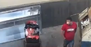 Homem joga filha bebê recém-nascida em lata de lixo e é preso