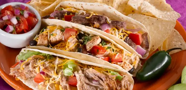 Tacos de frango para fazer na hora da fome