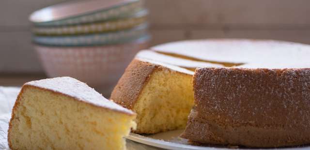 Bolo de pão de queijo delicioso